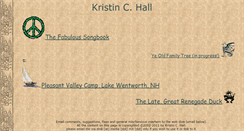 Desktop Screenshot of kristinhall.org